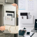 Wall Mount Folder Holder File Organizer No Drilling File Holder Hanging File - Image 3