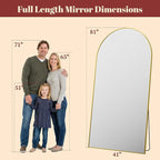 Suidia 81"x41" Arched Full Length Mirror - Image 4