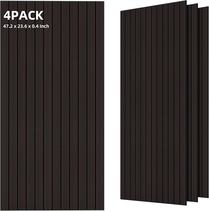 TO-TH Wood-Look Sound Panels, 4 Pack 47.2” x 23.6” Soundproof Wall Panels by TO-TH