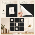 Large Cork Boards for Walls – 48" x 36" Self Adhesive Felt Wall Tiles - Image 3