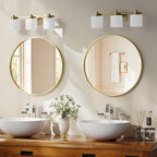 24 inch Round Bathroom Mirror, Living Room, Hanging or Leaning - Image 2