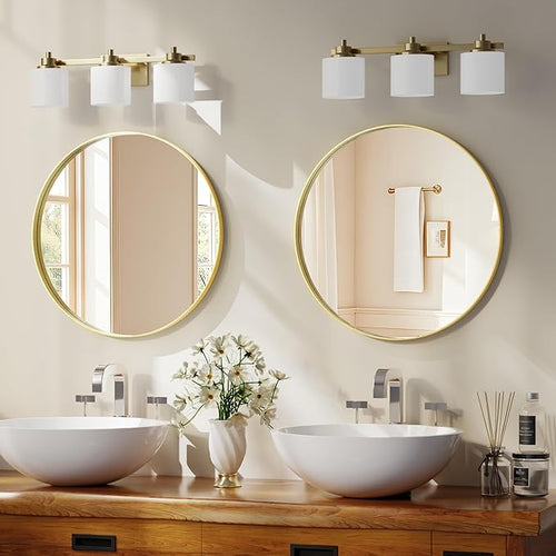 24 inch Round Bathroom Mirror, Living Room, Hanging or Leaning - Image 2