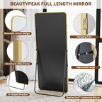 BEAUTYPEAK Full Length Mirror, Suitable - Image 3