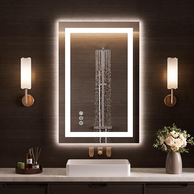 LOAAO 20"x34" LED Bathroom Mirror by LOAAO