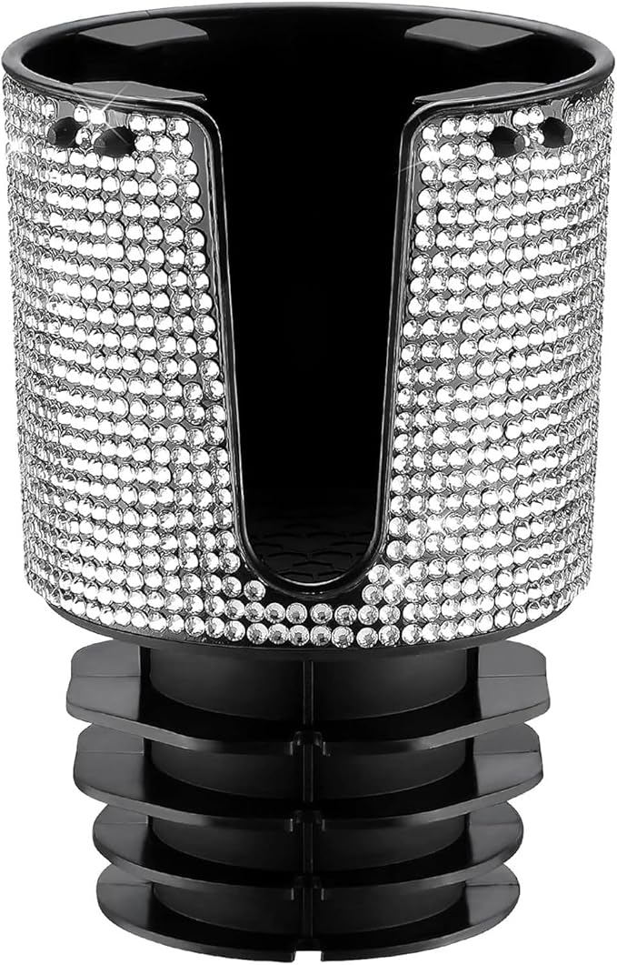 JOYTUTUS Bling Cup Holder Expander for Car, Stable Car Cup Holder Expander for YETI, Hydro Flask, Fit 18-40 oz Bottles and Mugs