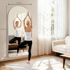 Oversized Full Body Mirror 30x71 inch Arched Full Length Mirror - Image 6