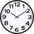 Large Wall Clock 16 Inch Silent Non-Ticking Modern Big Number Wall Clocks by HorizentWallClock
