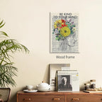 Be Kind To Your Mind Quote Poster Prints Mental Health Canvas Wall Art 08x10 - Image 4