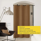 NICETOWN Closet Curtain for Bedroom Door, Faux Folding Accordion Doors - Image 8