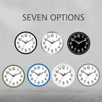 Rohioue Wall Clock Modern 8 Inch Battery Operated Silent Non Ticking Small - Image 2