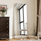 BEAUTYPEAK Silver Full Length Mirror, Suitable by BEAUTYPEAK