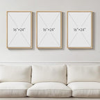 Framed Large William Morris Canvas Wall Art Set of 3, Vintage Neutral Botanical - Image 8