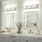SOLFART Vanity Lighting Over Mirror, 3 Lights Brushed Nickel Bathroom Light - Image 9