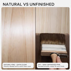 Homeforia 20 inch Natural Floating Shelf, High End Solid Real Wood 20inch Small - Image 7