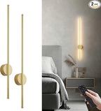 Battery Operated Modern Wall Sconces, Dimmable Wireless Wall Light Set of Two by KARTOOSH