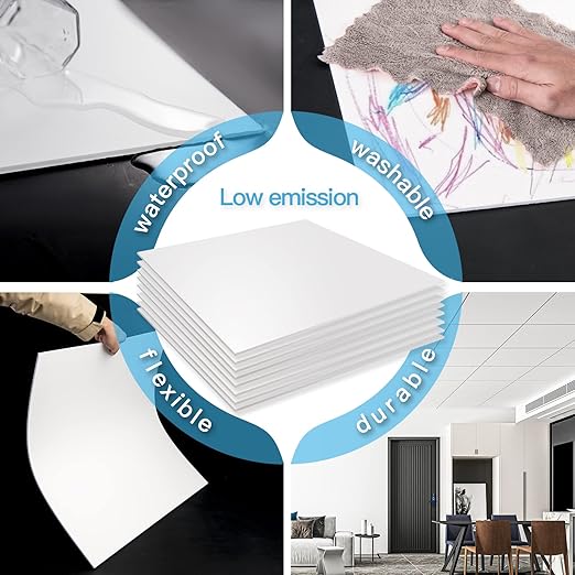 Art3d PVC Drop Ceiling Tiles in White - Image 5