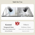 Koonmi Black Mirrors for Wall, 36x48 Inch Bathroom Mirror, Rectangular Wall - Image 5