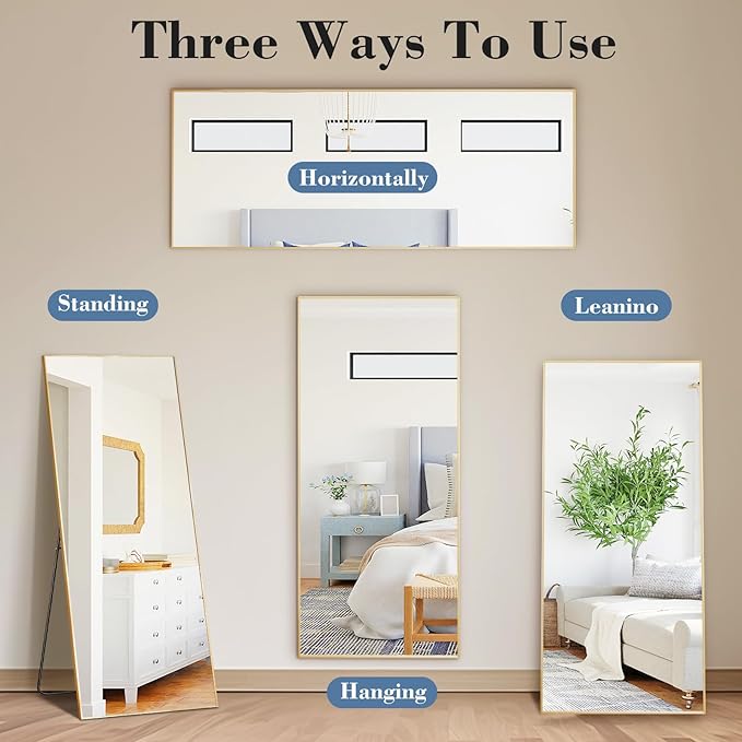 DUMOS 15"x56" Full Length Mirror - Image 6