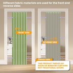 AJAZZ 100% Blackout Accordion Doors Interior Magnetic Door Curtain Accordion - Image 2