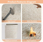 24” x 48” Faux Stone 3D Wall Panels, Clay Manufactured Raised Textured Paneling - Image 3