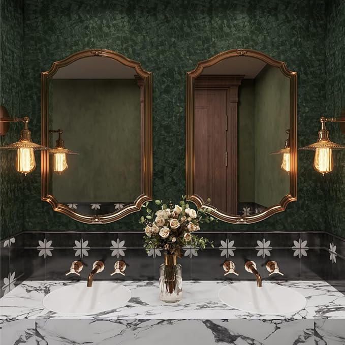 Abyssaly Dark Green Peel and Stick Wallpaper - Image 2