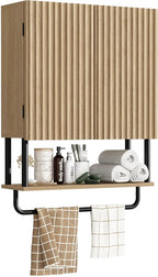 RUSTOWN Fluted Bathroom Wall Cabinet by RUSTOWN