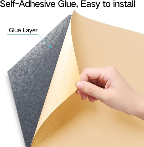 22 Pack Self-Adhesive Acoustic Panels 12" X 10" X 0.4" - Image 2