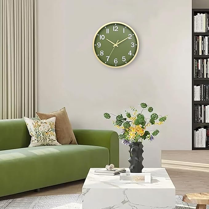 Wall Clocks Battery Operated 8 inch Modern Wall Clock, Silent Non Ticking Wall - Image 6