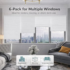 Changshade 12 Pack Temporary Shades, Pleated Paper Blinds - Image 2