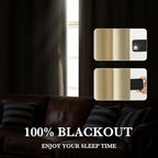RYB HOME 100% Blackout Basement Curtains 30 inches Long, Heat & UV Blocking - Image 5