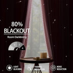 XiDi Light Pink Girls Curtains for Bedroom, Girls Room Blackout Curtains for 63 - Image 6