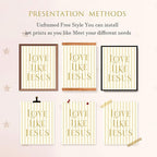 LARTSFRO Coquette Yellow Bow Jesus Wall Art Decor Posters, Butter Yellow Bow - Image 4