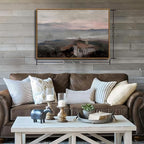 OIQArtOIQ Vintage Landscape Canvas Wall Art Framed Natural Scenery Painting - Image 6
