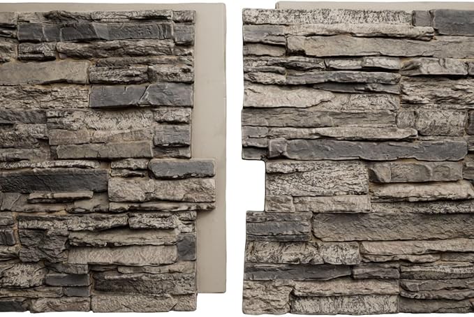 EverStone Canyon Ridge Faux Stone Panel, 45 3/4"W x 24 1/2"H x 1 1/4"D - Image 8