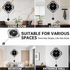 Wall Clock with Pendulum, Silent Quality Quartz Battery Operated, Modern Large - Image 5
