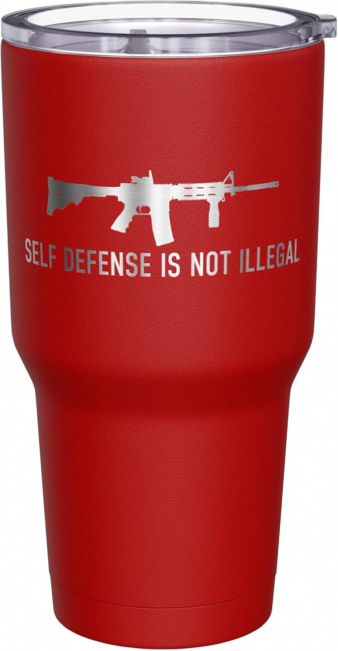We The People Holsters - Self-Defense - Coffee Tumbler - American Flag Coffee Travel Mug - Engraved Tumbler - Double Insulated Tumbler - 30 oz