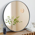 NEWBULIG Round Wall Mirror, 30 Inch Bathroom Mirrors by NEWBULIG