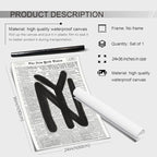 noxozoqm Black and White Newspaper Wall Art Vintage New York City Poster Trendy - Image 2