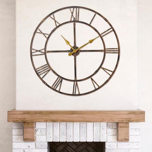 32 Inch Large Wall Clock for Living Room Decor – Easy-Assembly Silent by WallClockDecor