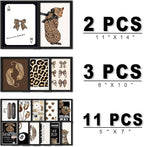 ANERZA 16 PCS Framed Leopard Wall Art Decor, Cheetah Wall Prints - Image 2