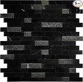 SUNWINGS 5-Sheet Peel and Stick Mosaic Natural 3D Stone Self Adhesive Marble by Sunwings