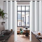 RYB HOME White Room Seperating Divider Curtain Privacy Noise Dampening Energy - Image 2