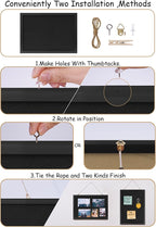 DAHAPYBOO Cork Board with Linen Black 2Pack, Bulletin Board 17"x12", Corkboards - Image 3