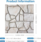 COMSTICKC 3D Faux Stone Wall Sticker Peel and Stick Wall Panels, Not Real Stone - Image 5