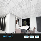 Art3d Drop Ceiling Tiles 24x24 in White, Wainscoting Panels Glue Up 2x2 - Image 3
