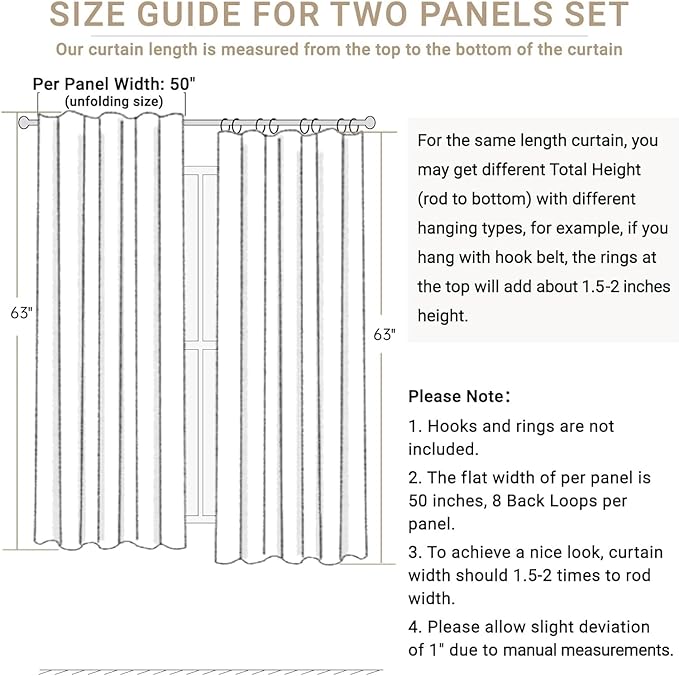 100% Blackout Shield 100% Polyester Blackout Curtains - Image 8