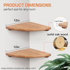 Gieanoo Floating Corner Shelves - Image 2