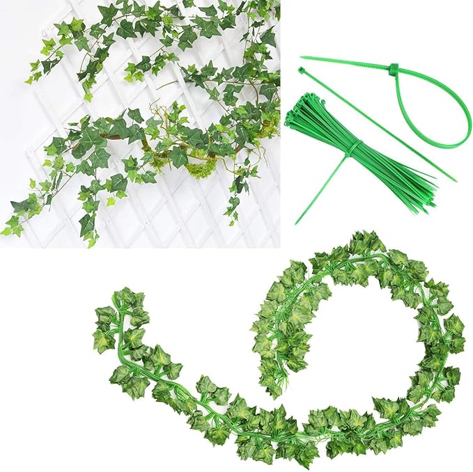 Fake Vines for Room DecorArtificial Plant Ivy Garland 1 Stand 100FT Long - Image 3
