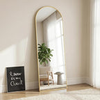 Sweetcrispy 58"x19" Arched Full Length Mirror, Leaning or Standing Full Body - Image 7