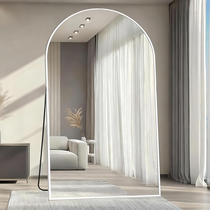 Dewfig Arched Full Length Mirror, Oversized Full Body Mirrors - Image 2